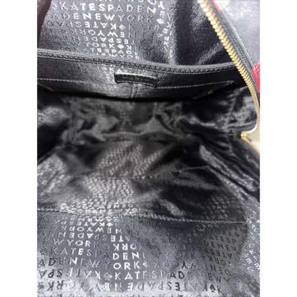 Kate Spade Black and Red Floral Backpack - Picture 8 of 16